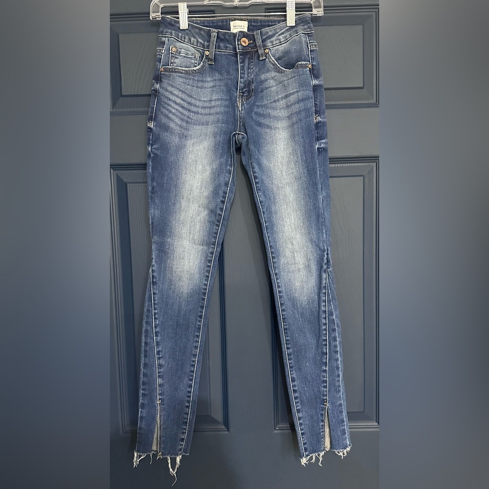 Special A - Raw Hem Denim Jeans - Size 1